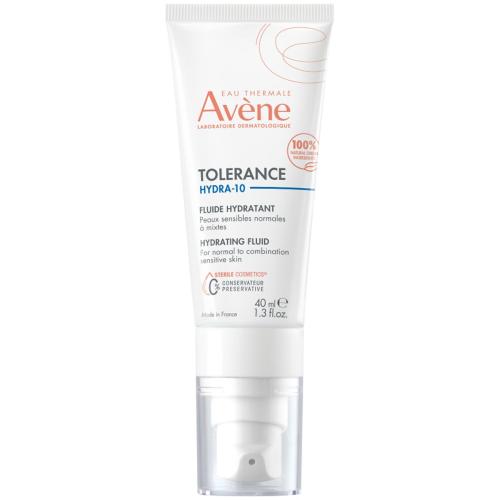 Avene Tolerance Hydra-10 Hydrating Fluid Λεπτόρρευστη, Ενυδατική Κρέμα Προσώπου για Κανονικό & Μικτό Δέρμα 40ml